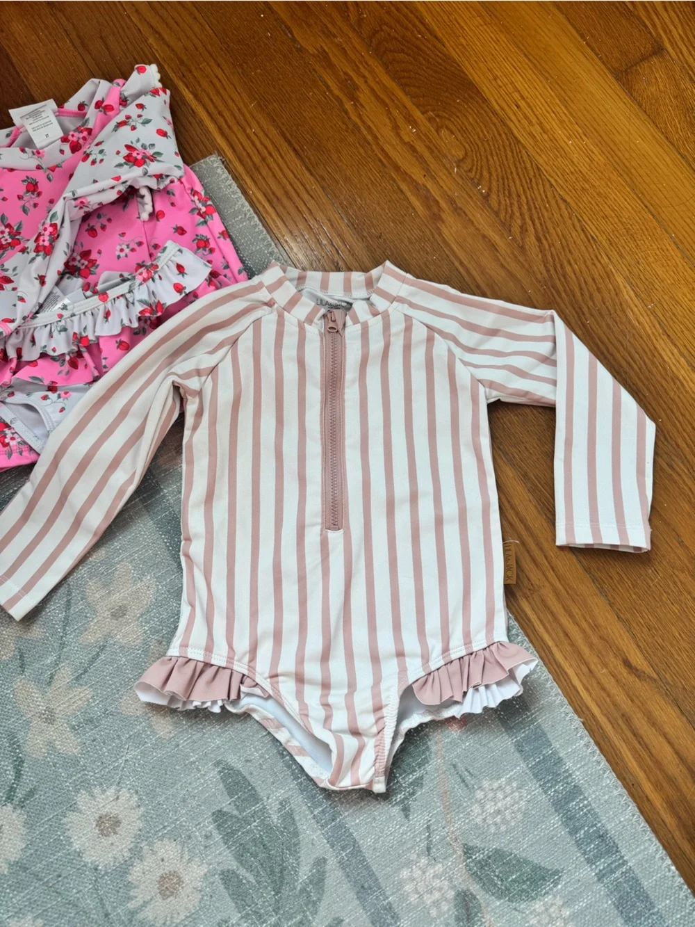 Lot of 6 Toddler Girl Bathing Suits, 2T, Assorted Brands